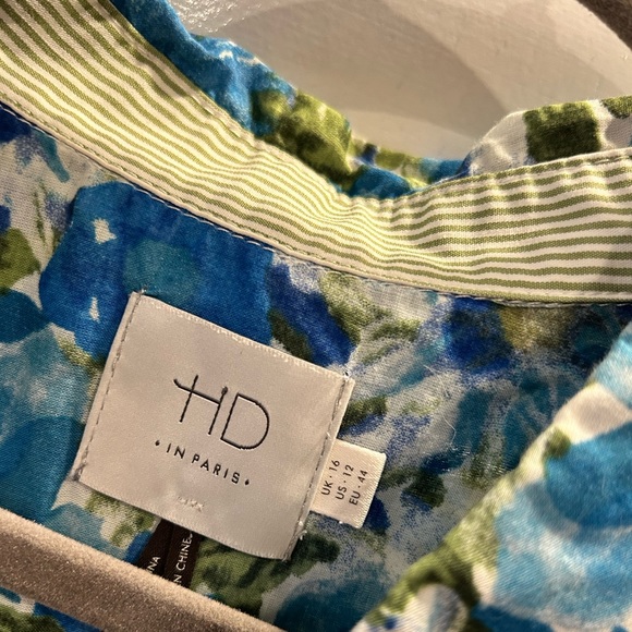 {Anthro} HD in Paris Floral Shirt - Picture 7 of 9